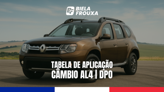 Tabela Técnica: Aplicação dos Componentes Internos – Câmbio AL4 / DPO